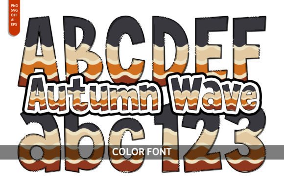 Autumn Wave: A Playful Color Font for Seasonal Design