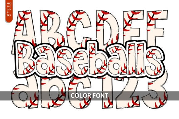 Baseballs: A Playful Color Font for Creative Projects