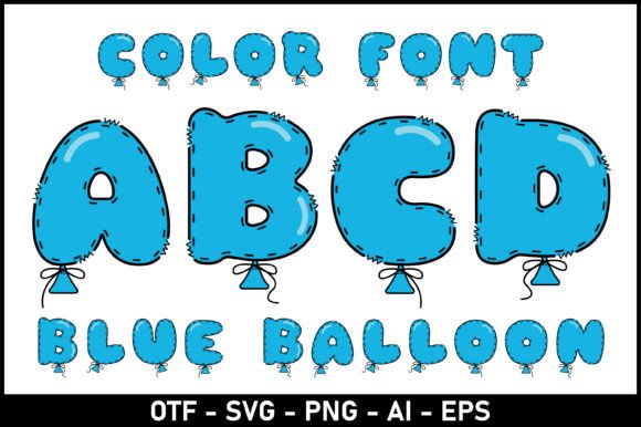Blue Balloon Font: A Playful Typeface for Creative Projects