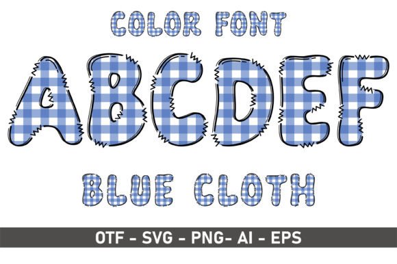 Blue Cloth: A Whimsical Font for Playful & Artistic Design