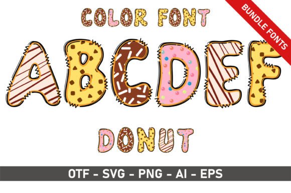 Donut Bundle: A Playful Typeface for Creative Projects