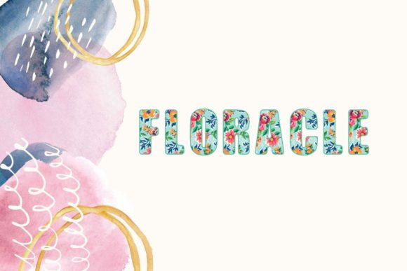 Floracle: A Blooming Typeface for Your Spring and Summer Designs