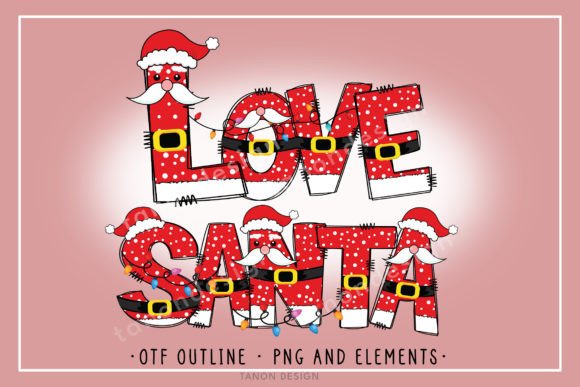 Love Santa: A Playful Font for Festive Holiday Designs