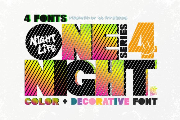 One Night 4: A Bold Typeface for Retro-Inspired Design