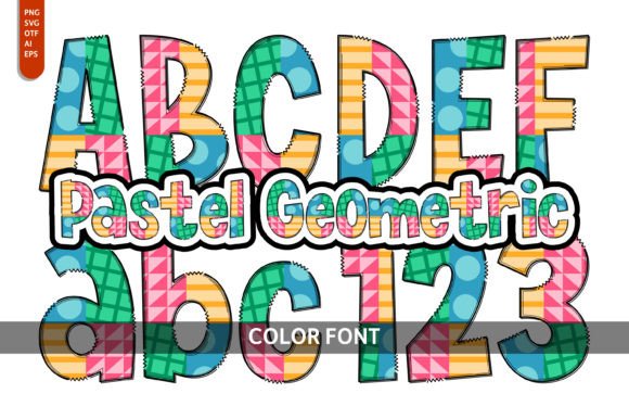 Pastel Geometric: A Playful Typeface for Creative Brands