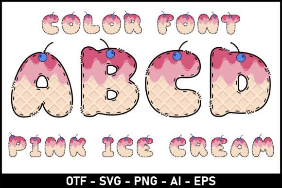 Pink Ice Cream: A Sweet Typeface for Playful Branding