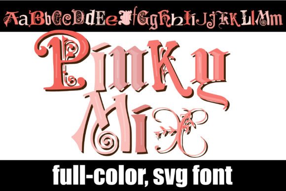 Pinky Mix: A Full-Color SVG Font for Vibrant Branding