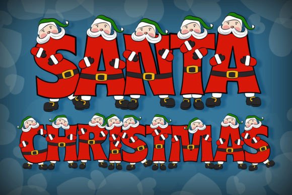 Santa Christmas: A Display Font That Brings Festive Magic to Any Design