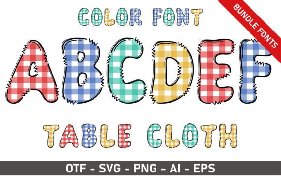The Table Cloth Bundle: A Playful Font for Creative Projects