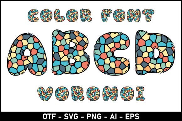 Voronoi: A Playful Typeface for Creative Projects