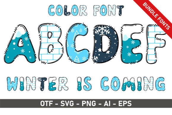 Winter is Coming Bundle: A Playful Font for Creative Designs